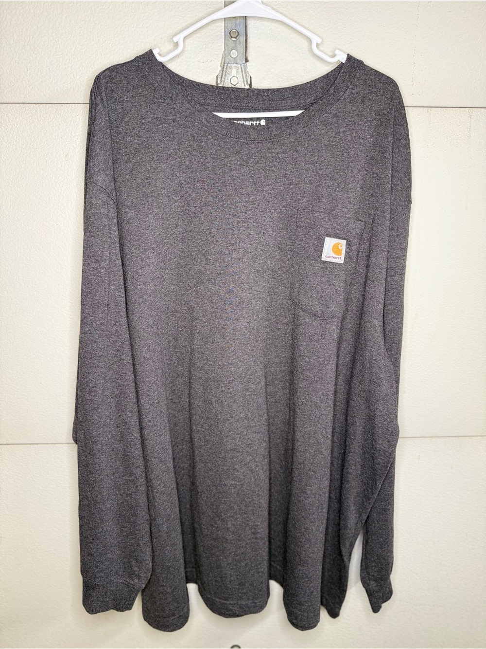 Carhartt Men’s Charcoal Gray Crewneck Pocket Sweater